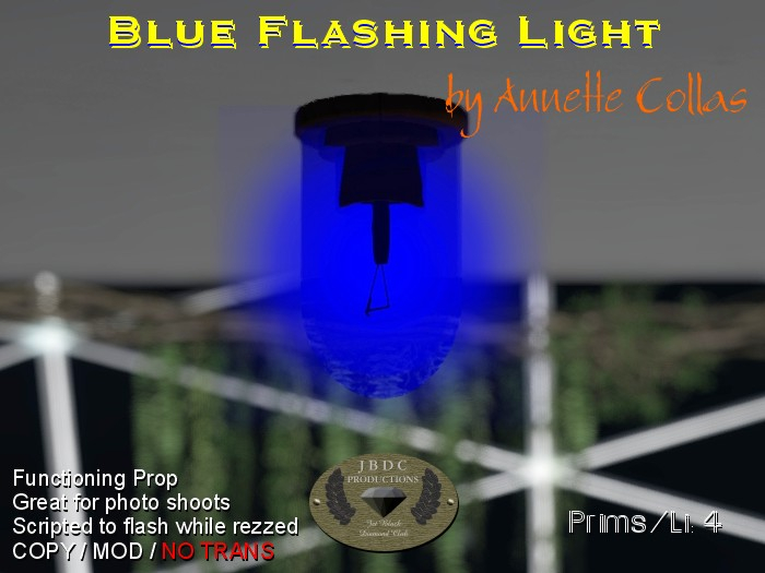 Second Life Marketplace Blue Flashing Light